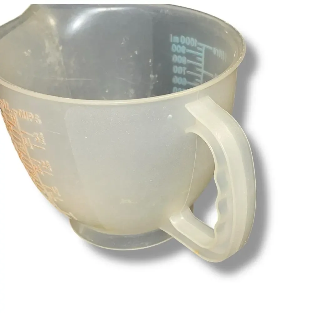 Tupperware Mix N Store Measuring Pitcher Bowl 1288 4 Cups 1 Liter 32 oz Vintage